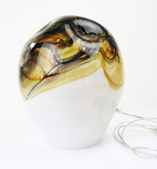 Earth, lamp wit-bruin-grijs, 2x deuk